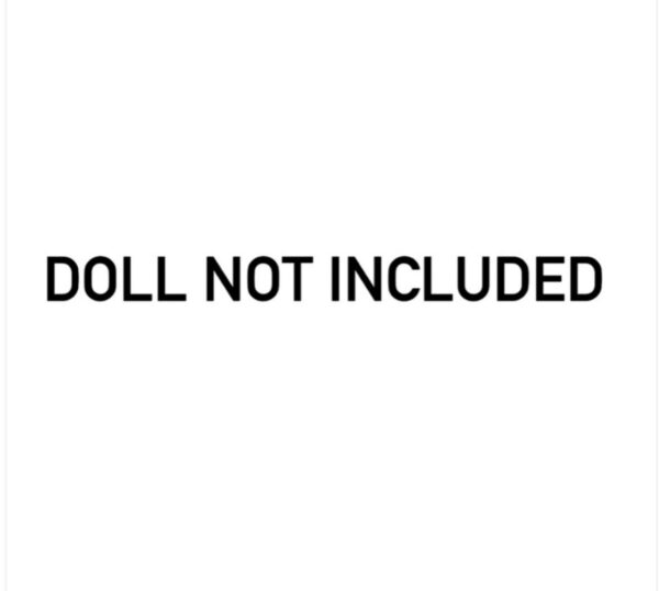 Embroidered white and gold Indian lehenga for curvy doll