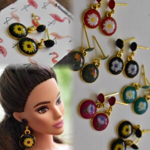 Earrings for doll | doll jewellery | set of 6