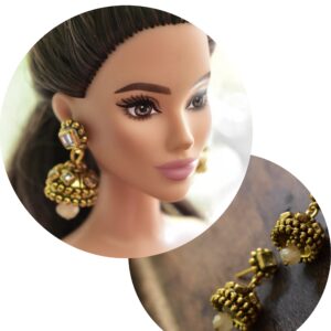 Indian jhumki earrings | doll jewellery