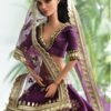 Embellished Indian bridal lehenga (wine)