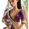 Embellished Indian bridal lehenga (wine)