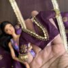 Embellished Indian bridal lehenga (wine)