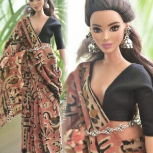 Saree for curvy Barbie doll