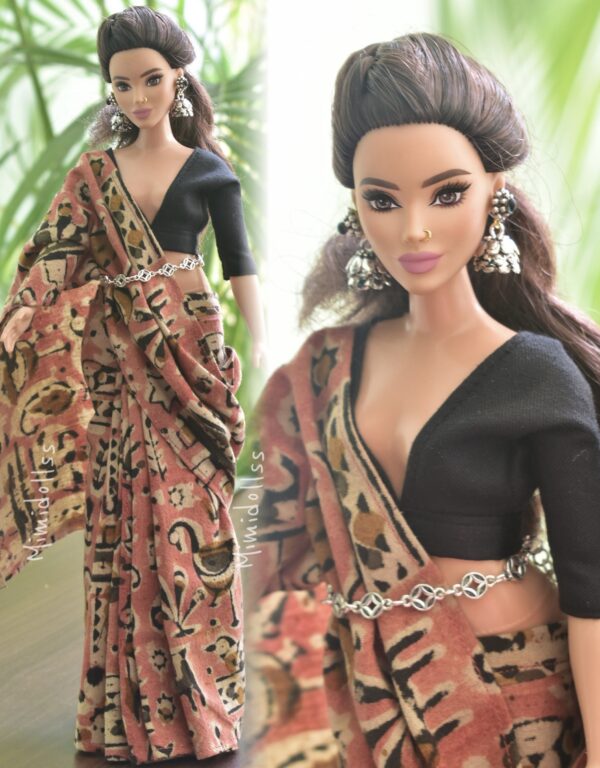 Saree for curvy Barbie doll