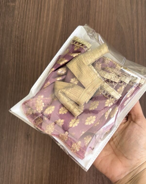 Indian bridal saree for Barbie doll