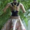Heavily embellished Indian wedding lehenga for Barbie doll