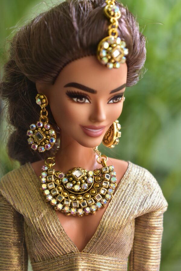 Indian bridal jewelry for Barbie doll