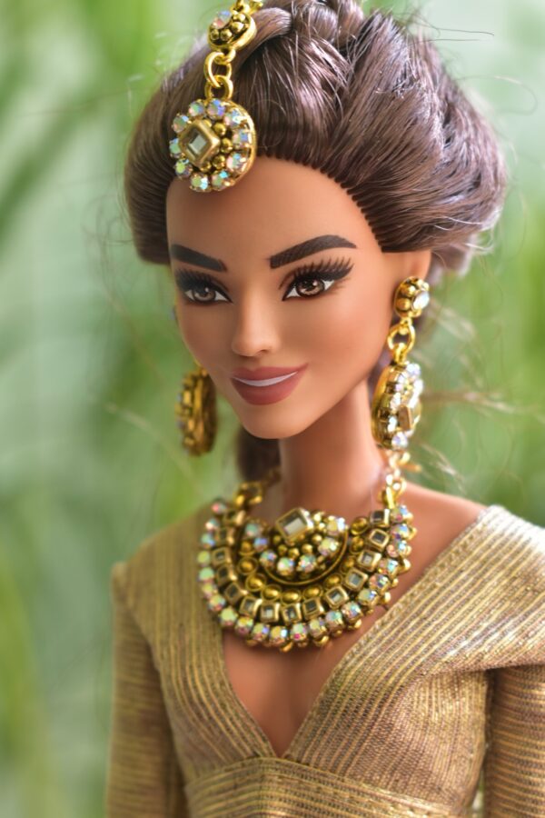 Indian bridal jewelry for Barbie doll