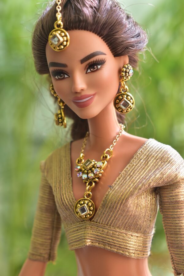 Indian bridal jewelry for Barbie doll