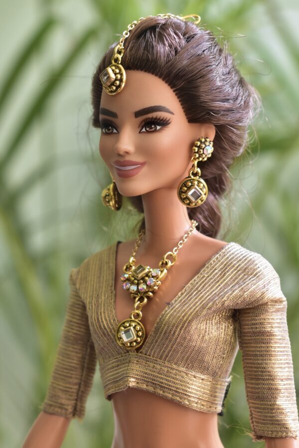 Indian bridal jewelry for Barbie doll