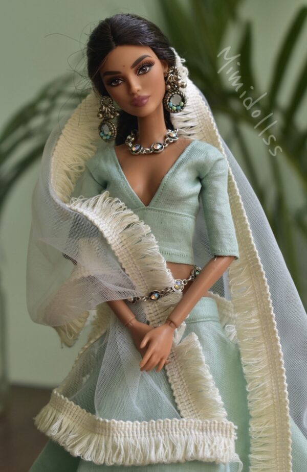Indian Navratri lehenga for Barbie doll