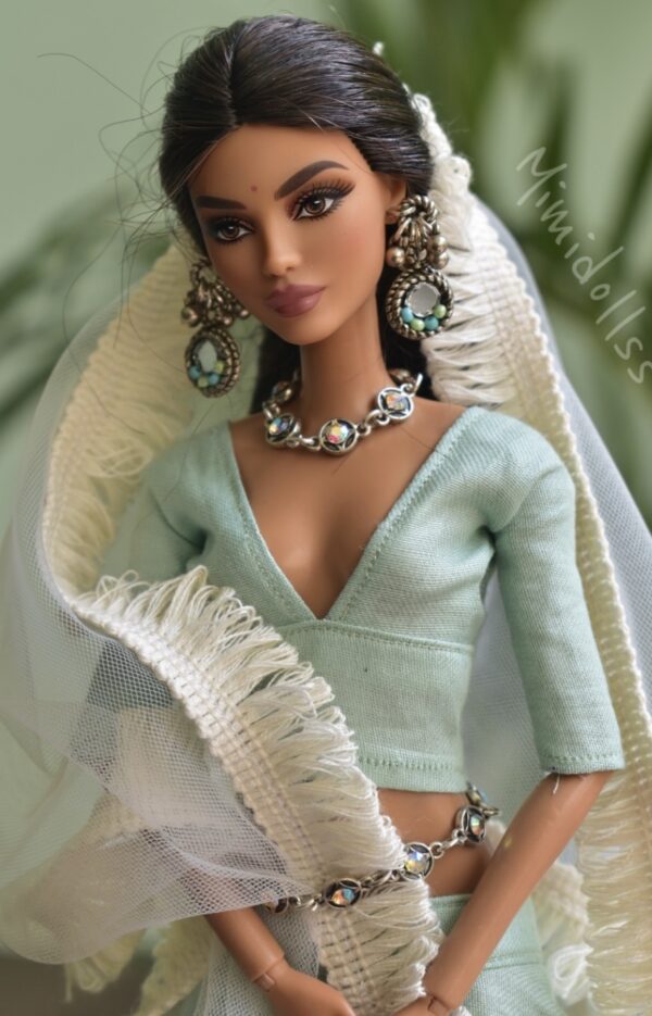 Indian Navratri lehenga for Barbie doll