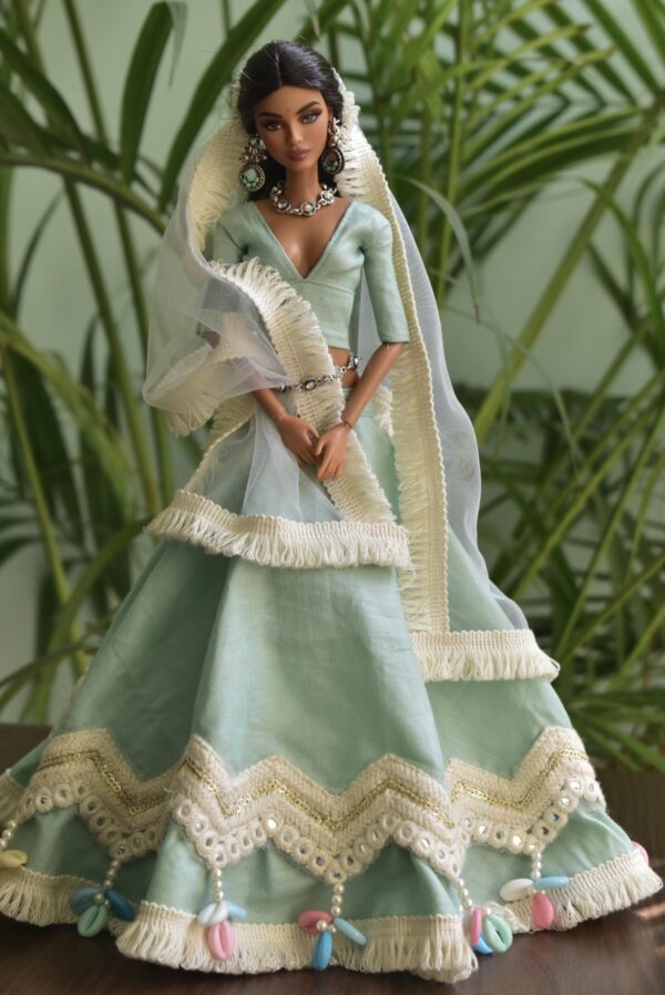 Indian Navratri lehenga for Barbie doll