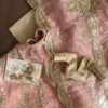 Pink and gold embroidered bridal lehenga for Barbie doll