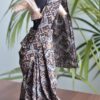 Indian block printed saree for Barbie doll