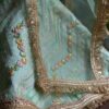 Pastel green and gold lehenga for Barbie doll