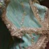 Pastel green and gold lehenga for Barbie doll