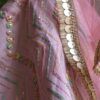Blush pink and gold lehenga for Barbie doll