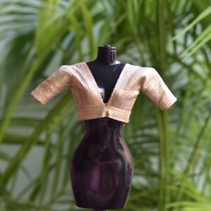 Basic gold blouse for Barbie doll