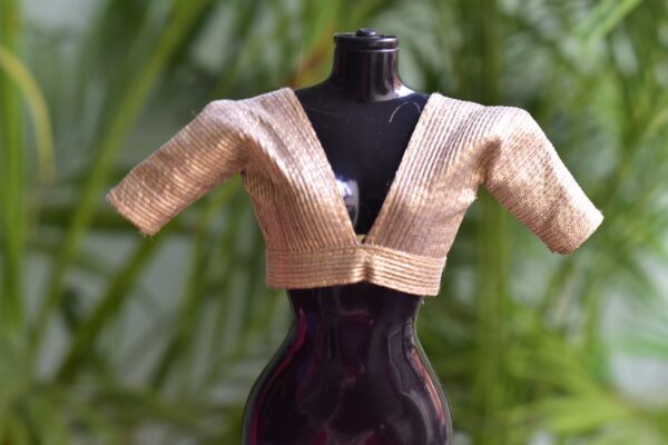 Basic gold blouse for Barbie doll