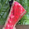 Pink and gold bridal shawl for Barbie doll