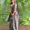 Indian block printed saree for Barbie doll