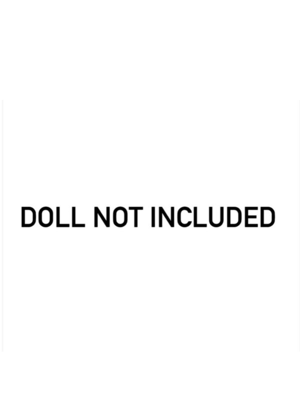 Embroidered beige lehenga with accessories for Barbie doll