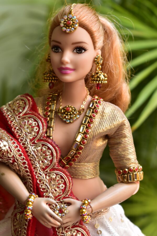 Indian bridal jewellery for Barbie doll