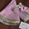 Embroidered lilac lehenga for Barbie doll