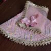 Pink embroidered lehenga for Barbie doll