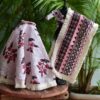 Embroidered cotton lehenga for Barbie doll