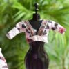 Embroidered cotton lehenga for Barbie doll
