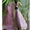 Embroidered bridal lehenga with accessories for curvy Barbie doll
