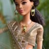 Embroidered green lehenga for Barbie doll