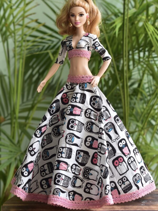 Cotton Indian outfit for Barbie doll