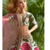 Cotton floral Indian lehenga for Barbie doll