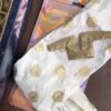 White and gold Indian bridal saree for Barbie doll