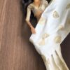 White and gold Indian bridal saree for Barbie doll