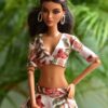 Printed cotton lehenga for Barbie doll
