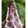 Embroidered cotton lehenga for Barbie doll