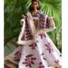Embroidered cotton lehenga for Barbie doll