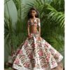 Printed cotton lehenga for Barbie doll