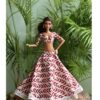 Printed cotton lehenga for Barbie doll