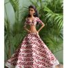 Printed cotton lehenga for Barbie doll