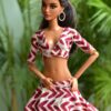 Printed cotton lehenga for Barbie doll
