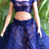 Indian lehenga for curvy Barbie doll (set of 2)
