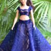 Indian lehenga for curvy Barbie doll (set of 2)
