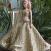 Embroidered gold festive lehenga for curvy Barbie doll