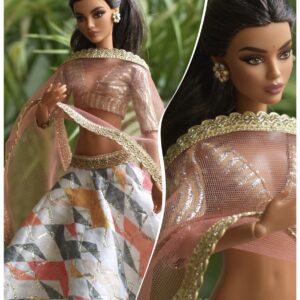 Indian festive lehenga for doll