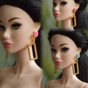 Earrings for dolls (set of 9)